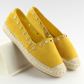 Espadrilles jaunes pour femmes 99-17 Jaune II-GAT 4