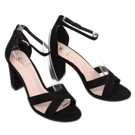 Sandales sur le poteau noir NF-40P Noir le noir 3