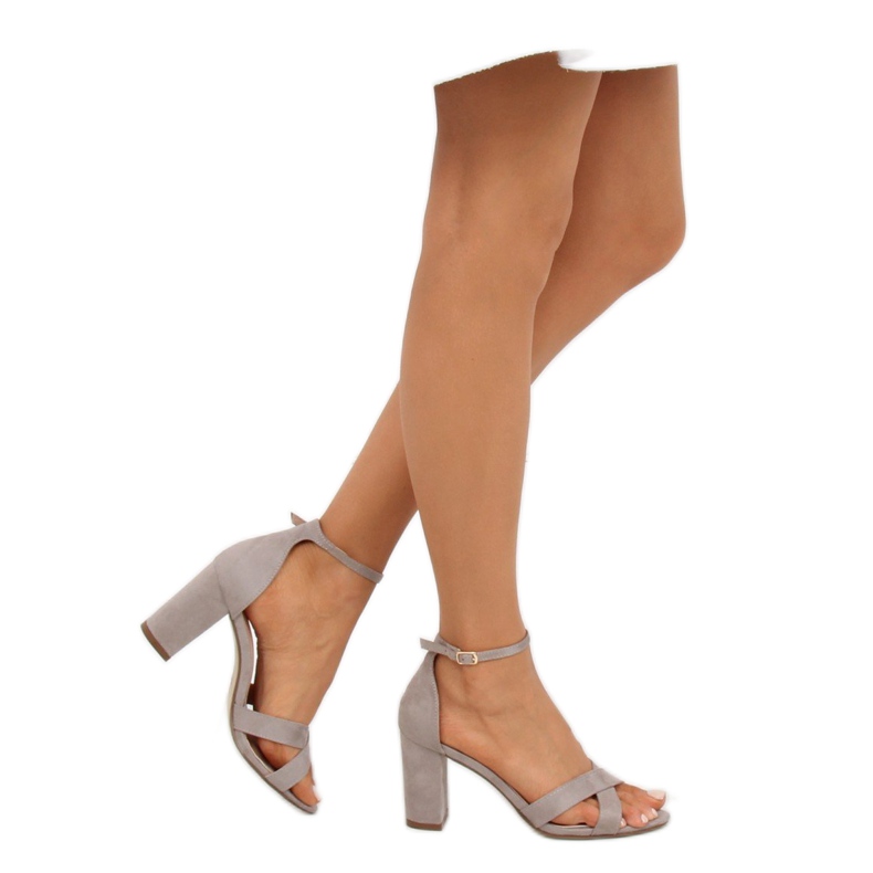 Sandales sur poteau gris NF-40P Gris 1 Sandales sur poteau gris NF-40P Gris 1