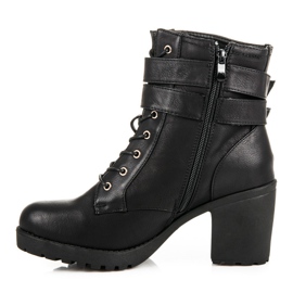 Bottes confortables avec fourrure le noir 3