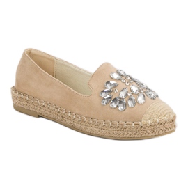 Small Swan Espadrilles En Daim Avec Ornements brun 2