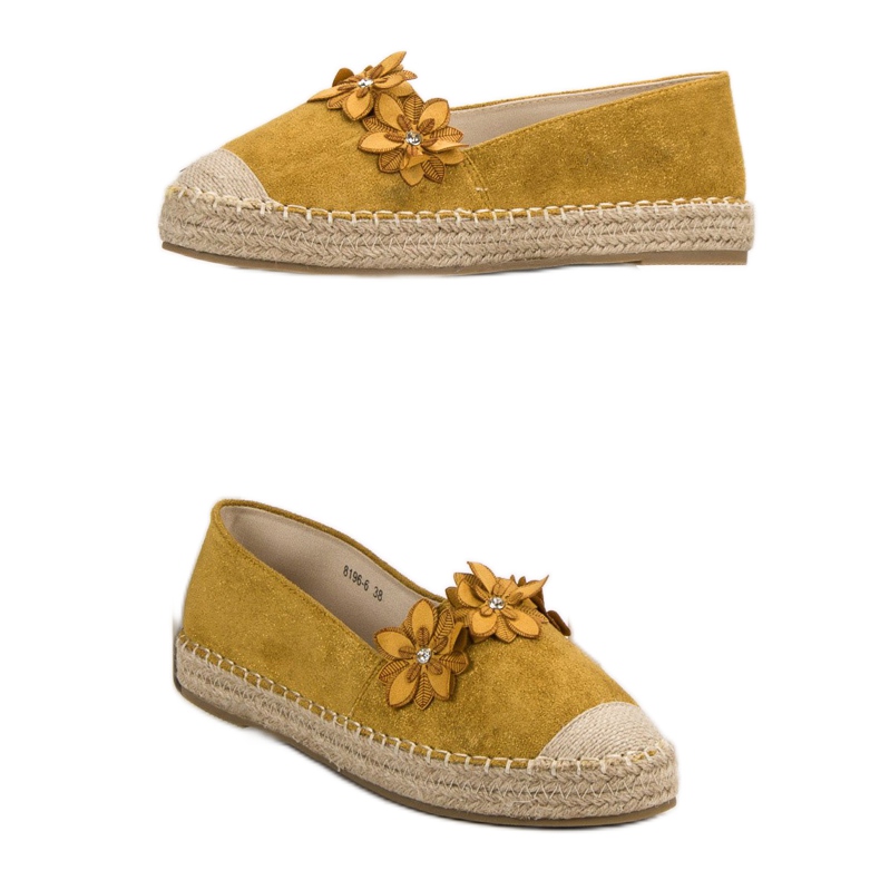 Espadrilles À Fleurs jaune 1