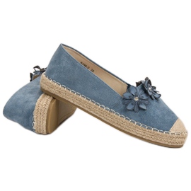 Espadrilles À Fleurs bleu 6