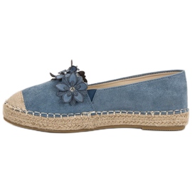 Espadrilles À Fleurs bleu 5