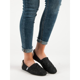 L. Day Slipons Avec Motif noir 1