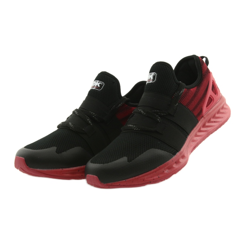 Chaussures de sport pour hommes DK 18332 noir / rouge 3