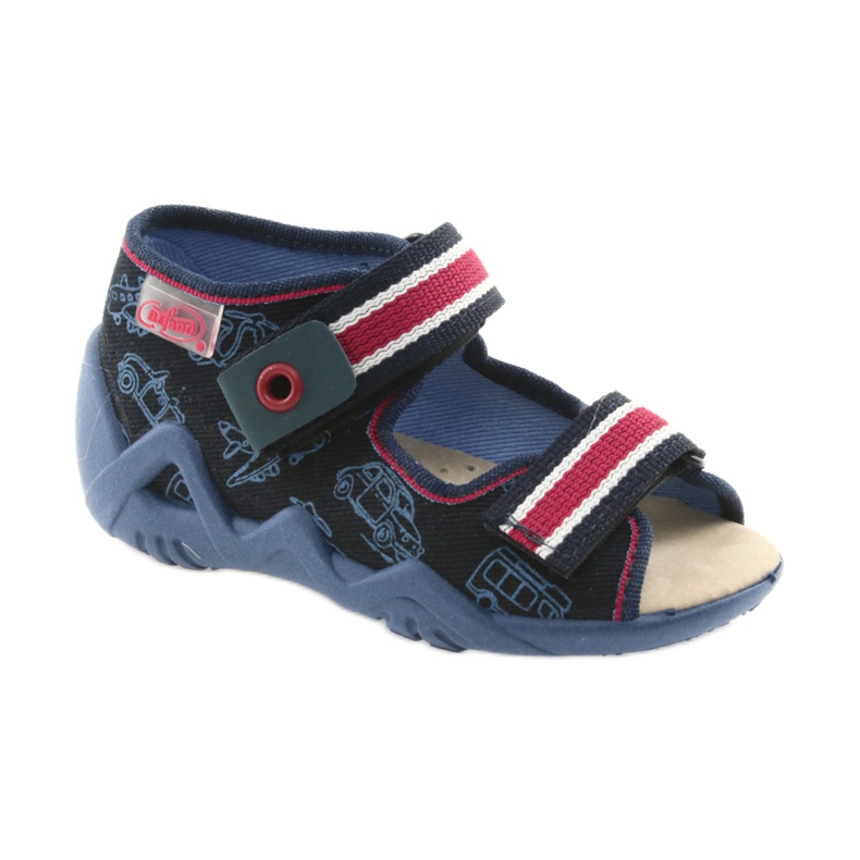 Chaussures enfant Befado jaune 350P003 bleu marine 1