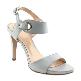 Sandales cuir sur épingle Edeo 3208 gris 1 Sandales cuir sur épingle Edeo 3208 gris 1