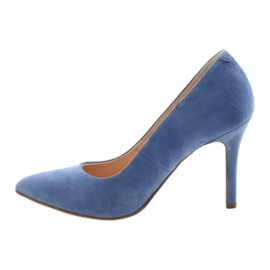 Escarpins sur un stiletto chaussures pour femmes Edeo 3313 bleu 2
