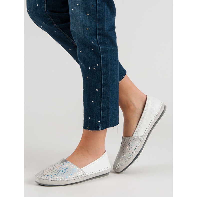 Filippo Baskets à enfiler en cuir blanches 1