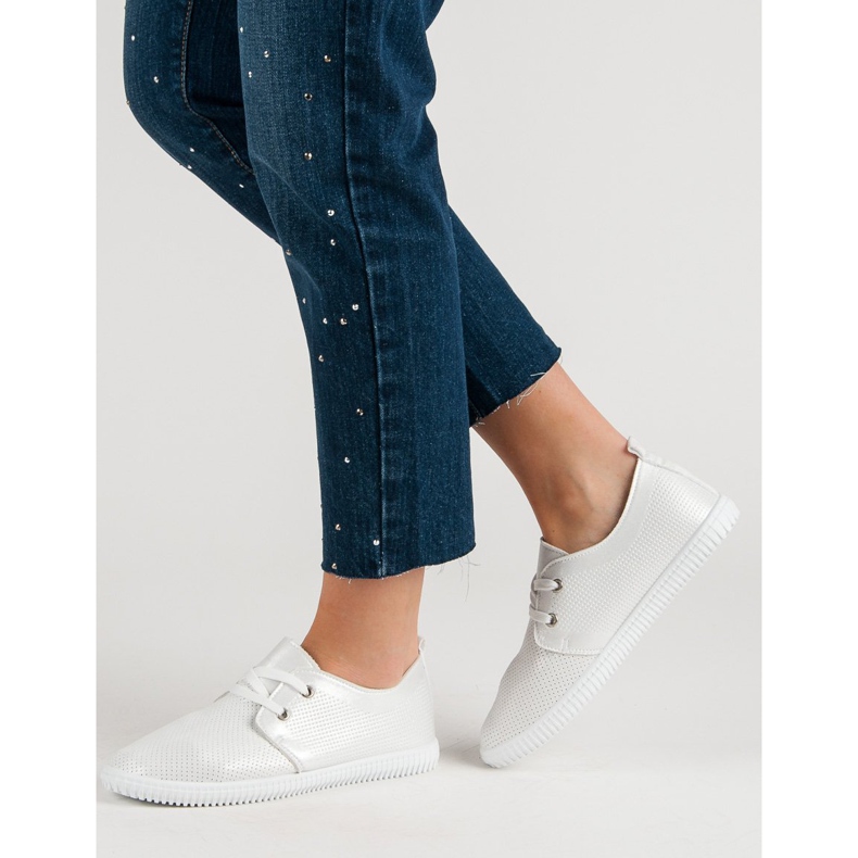 Super Mode Chaussures blanches classiques 1