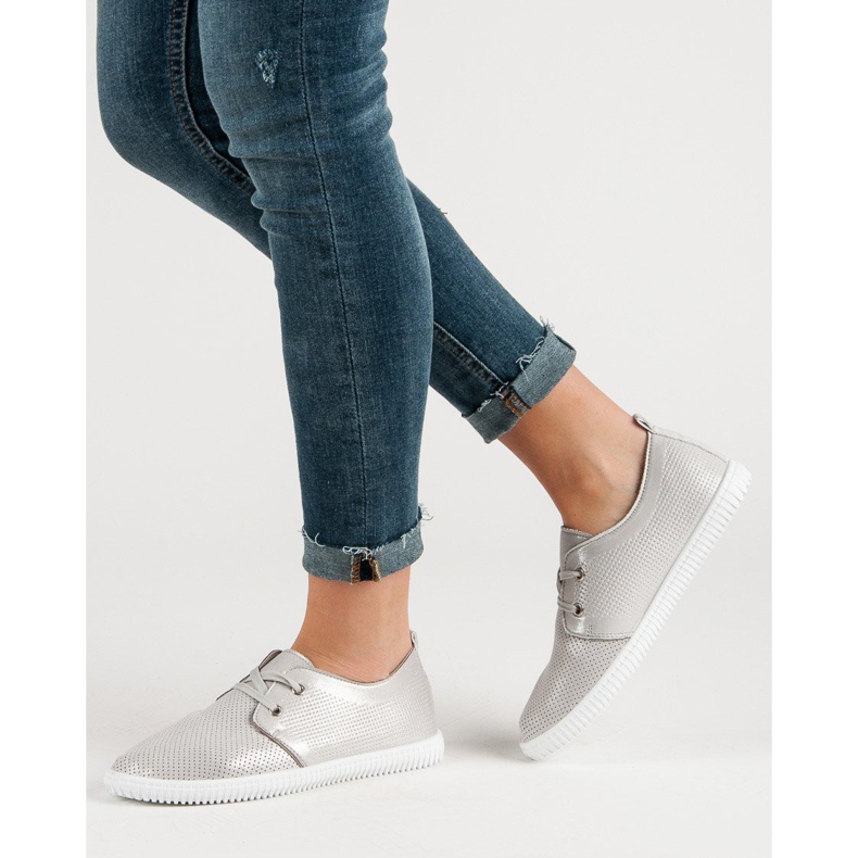 Super Mode Chaussures grises classiques 1