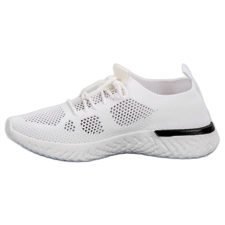 Chaussures de sport aérées blanc 1