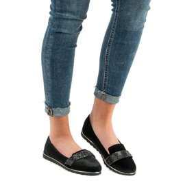 Ballerines en velours le noir 6