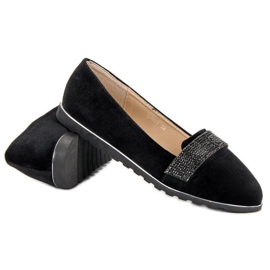 Ballerines en velours le noir 5