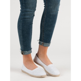 Espadrilles Blanches Avec Cristaux 2