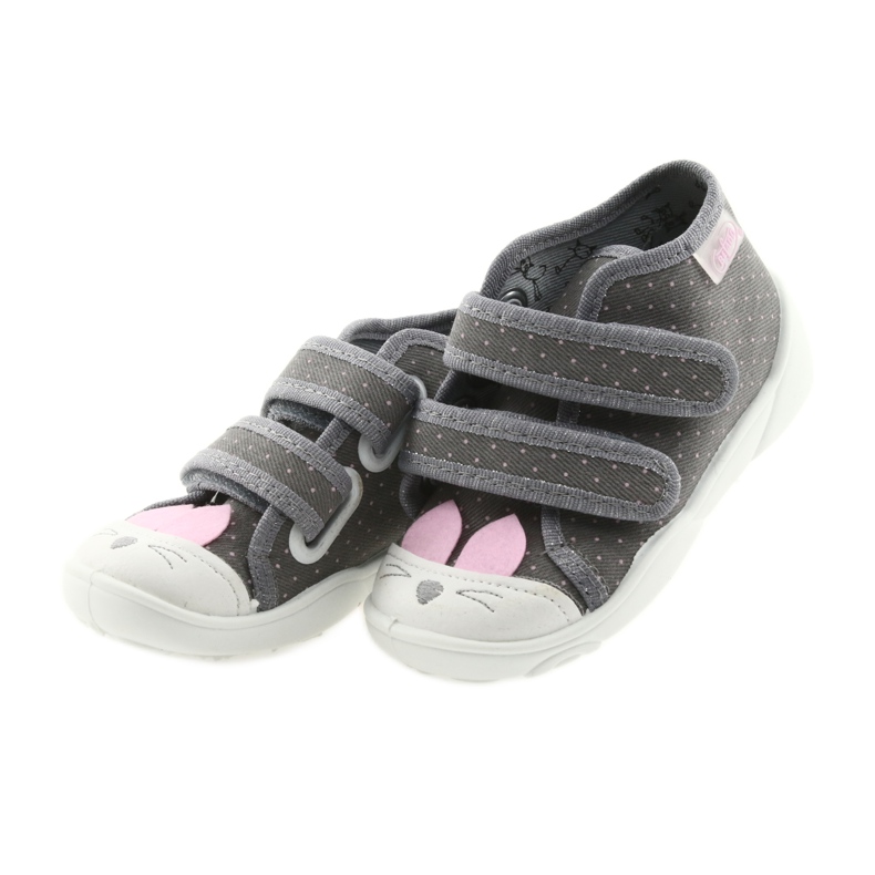 Chaussures enfant Befado 212P059 gris rose 3 Chaussures enfant Befado 212P059 gris rose 3