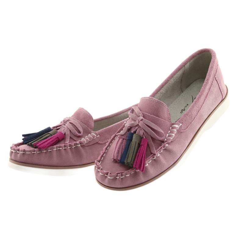 Mocassins confortables pour femmes Filippo 641 rose 5
