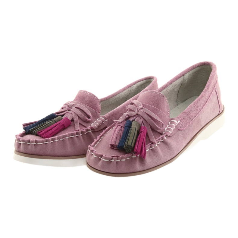 Mocassins confortables pour femmes Filippo 641 rose 3