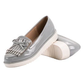 Chaussures Laquées Grises VICES 1 Chaussures Laquées Grises VICES 1