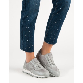 Chaussures de sport avec cristaux gris 1 Chaussures de sport avec cristaux gris 1
