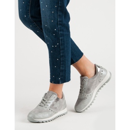 Chaussures de sport avec cristaux gris 2 Chaussures de sport avec cristaux gris 2