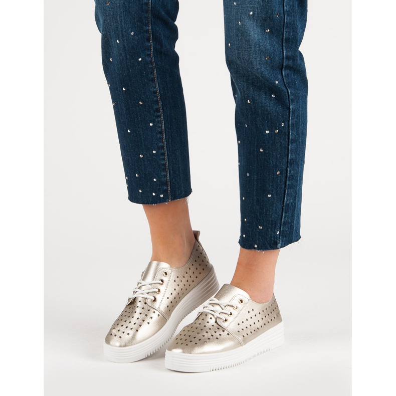 Baskets Ajourées Dorées 1