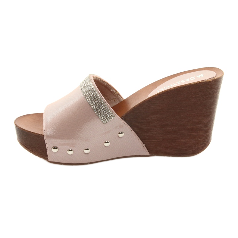 M.Daszyński Chaussons compensés Daszyński AM43 avec zircone cubique rose 2