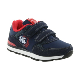 American Club Chaussures de sport à semelle intérieure en cuir américain BS08 rouge bleu marin 1