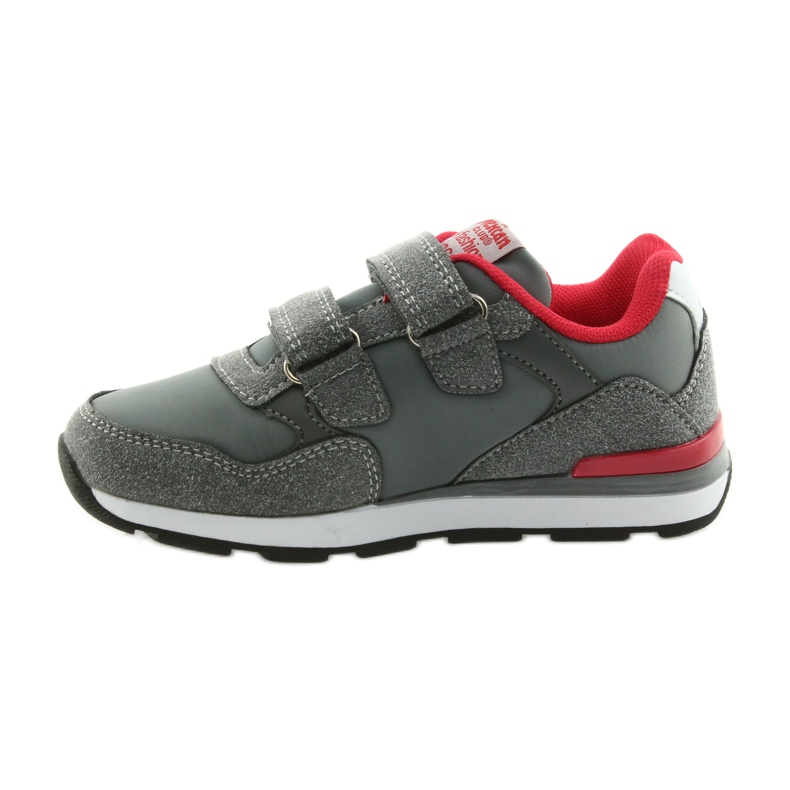 American Club Chaussures de sport à semelle intérieure en cuir américain BS08 gris rouge 2