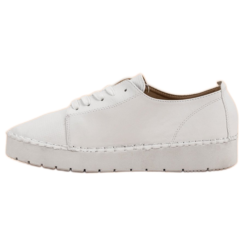 Chaussures VICES nouées blanches 1