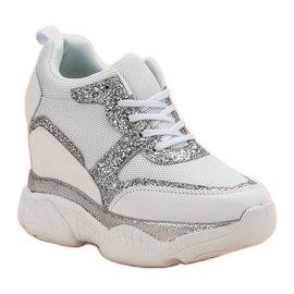 Baskets VICES avec brocart blanche 4