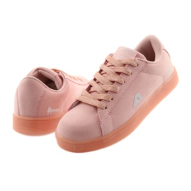 Chaussures de sport American Club BS07, insert en cuir rose 4
