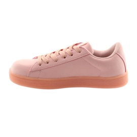 Chaussures de sport American Club BS07, insert en cuir rose 2
