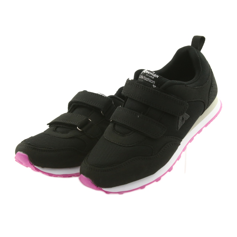 Chaussures de sport fille American Club WT30 noir 3