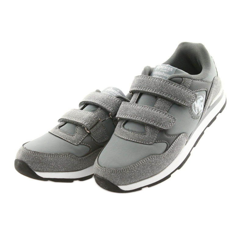 Insert en cuir American Club Velcro BS01 blanche gris 3 Insert en cuir American Club Velcro BS01 blanche gris 3