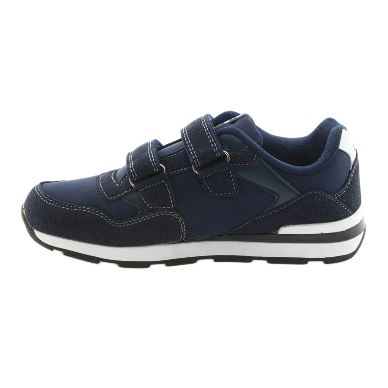 Semelle intérieure en cuir American Club BS01 blanche bleu marin 2 Semelle intérieure en cuir American Club BS01 blanche bleu marin 2