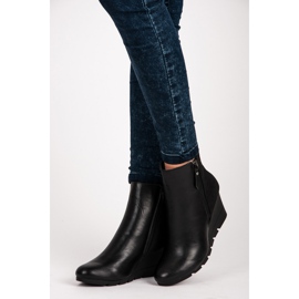 J. Star Bottes compensées élégantes noir 1