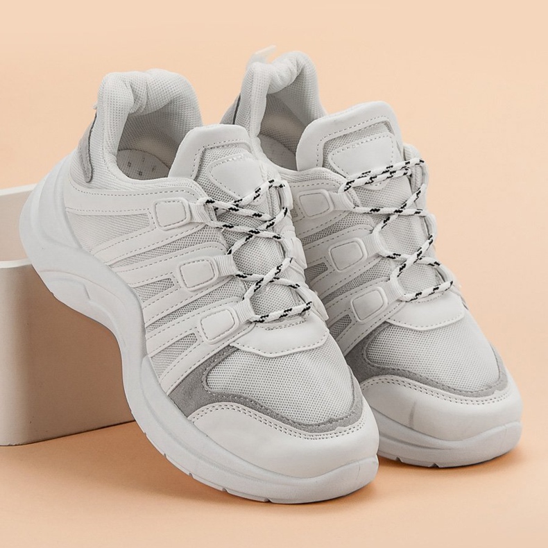 Kylie Chaussures de sport confortables blanche 2