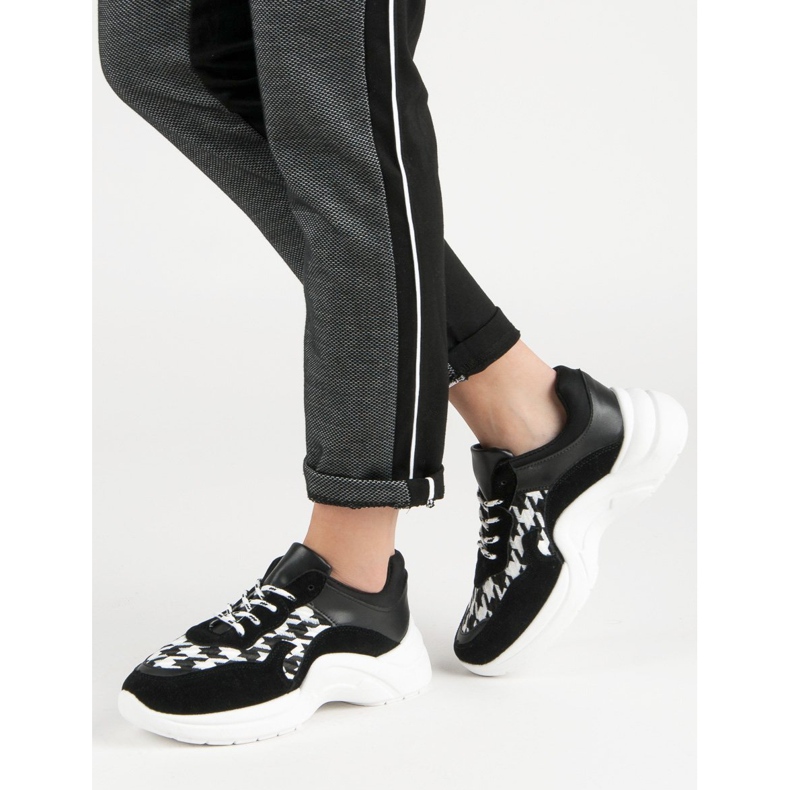 Kylie Chaussures de sport avec motif noir 1