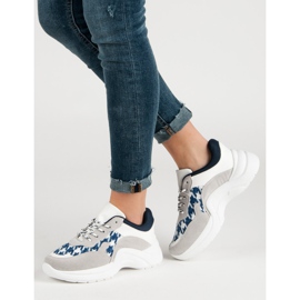 Kylie Chaussures de sport avec motif bleu gris 1