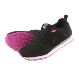 American Club WT26 Chaussures de sport noires rose 5