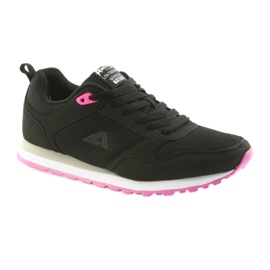 American Club WT26 Chaussures de sport noires rose 1