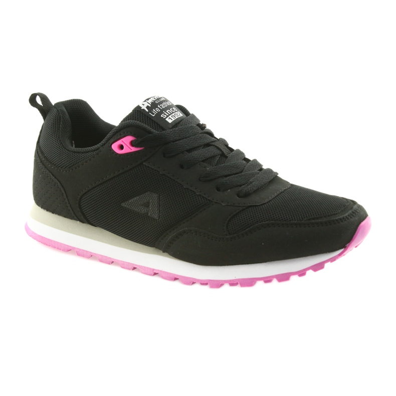 American Club WT26 Chaussures de sport noires rose 1