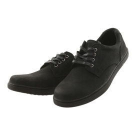 American Club Chaussures en cuir des hommes en noir le noir 3