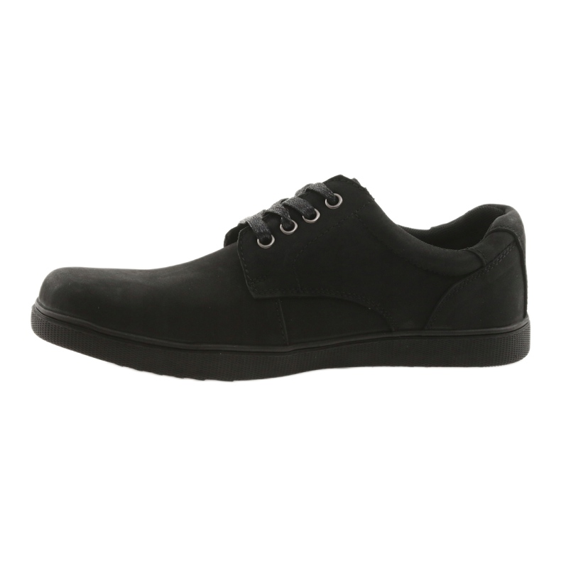 American Club Chaussures en cuir des hommes en noir 2