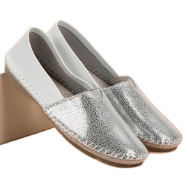 Slippers en cuir VINCEZA gris 1