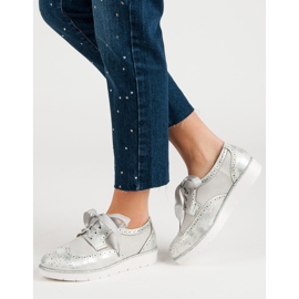Vices Chaussures attachées avec un ruban gris 2