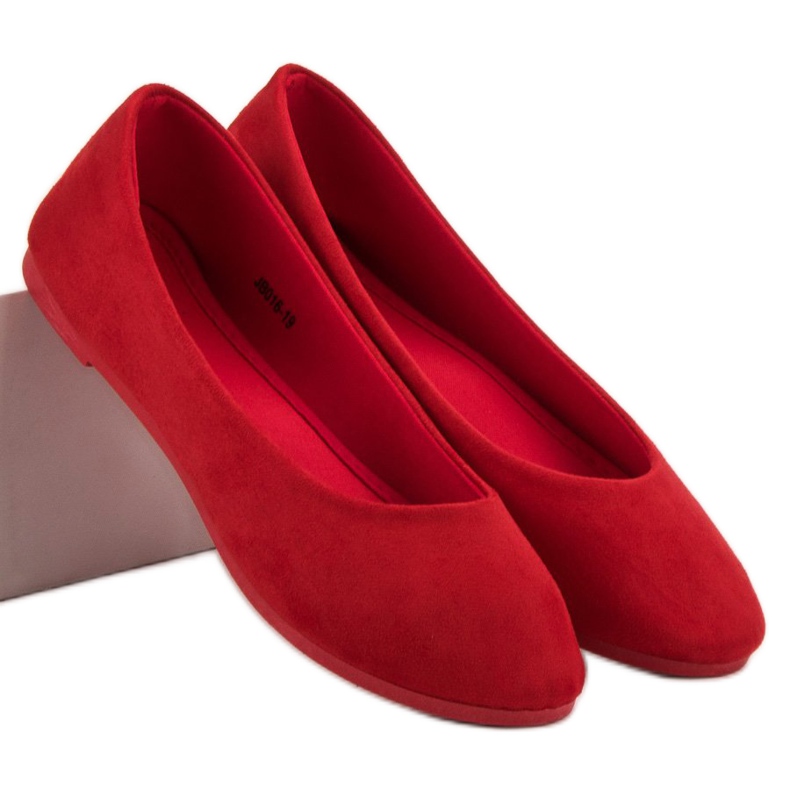 Ballerines rouges en daim VICES 1