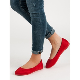 Ballerines rouges en daim VICES 3